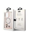 Wholesale Karl Lagerfeld KLHMP14XHKCP Apple iPhone 14 Pro Max hardcase pink Karl & Choupette Aluminium Magsafe - KLD1165 - {ean13} - Hurt