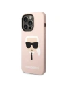 Hurtownia GSM - Etui Karl Lagerfeld KLHMP14XSLKHLP Apple iPhone 14 Pro Max hardcase jasnorůžový/light pink Silicone Karl`s Head Magsafe - KLD1166 - {ean13} - Hurt