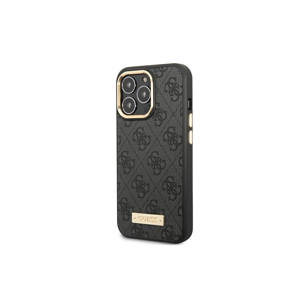 Hurtownia GSM - Etui Guess GUHMP14XU4GPRK Apple iPhone 14 Pro Max černý/black hard case 4G Logo Plate MagSafe - GUE2157 - {ean13} - Hurt