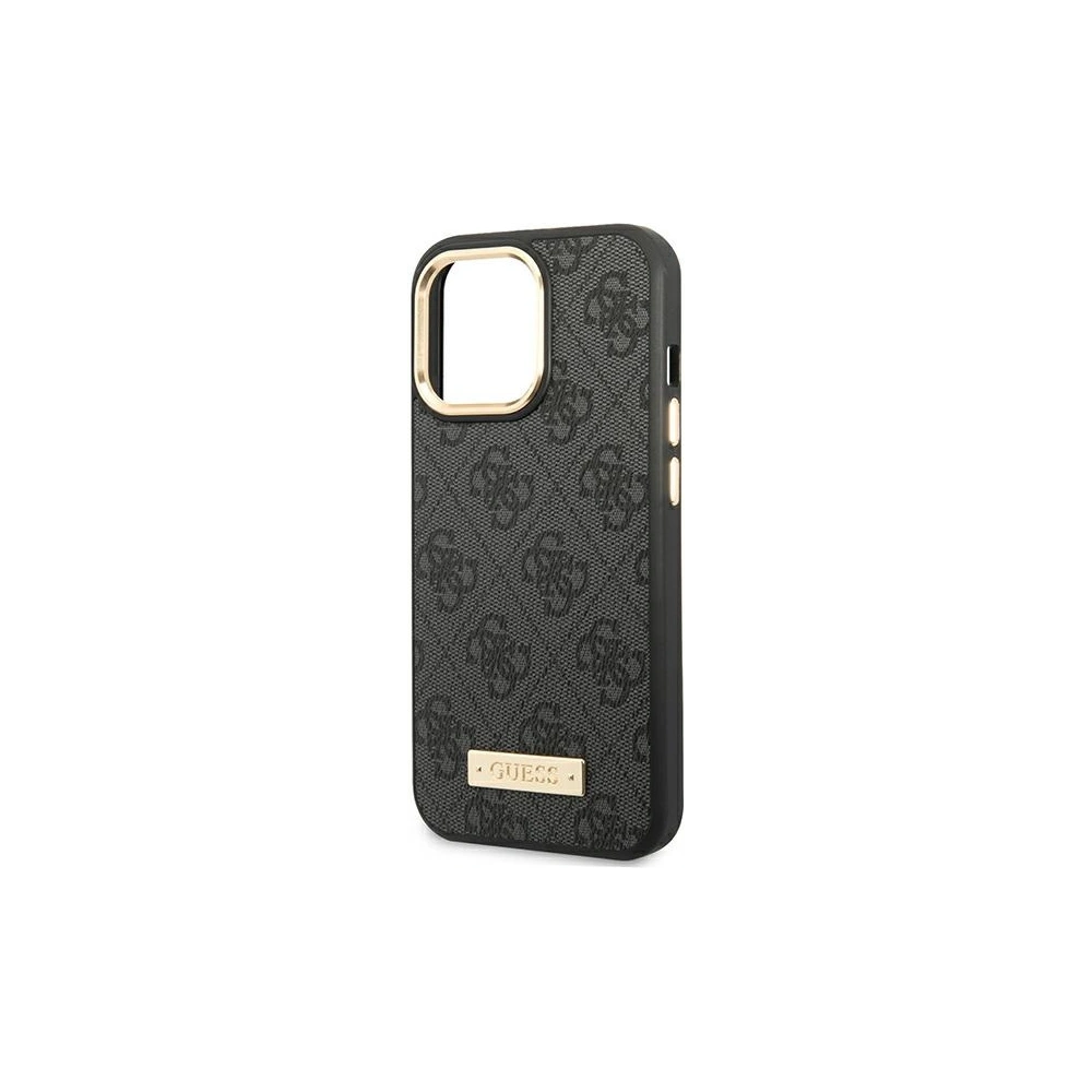 Wholesale Guess GUHMP14XU4GPRK Apple iPhone 14 Pro Max black hard case 4G Logo Plate MagSafe - GUE2157 - {ean13} - Hurt