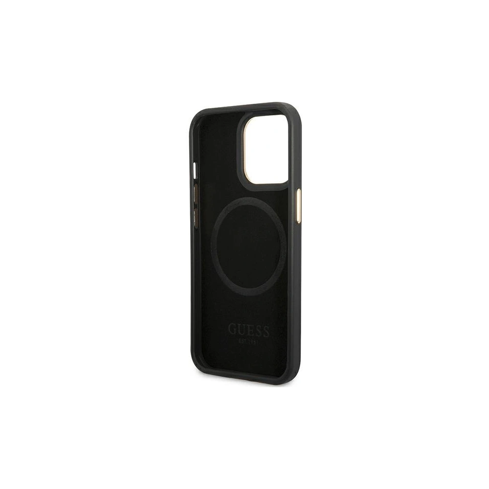 Wholesale Guess GUHMP14XU4GPRK Apple iPhone 14 Pro Max black hard case 4G Logo Plate MagSafe - GUE2157 - {ean13} - Hurt