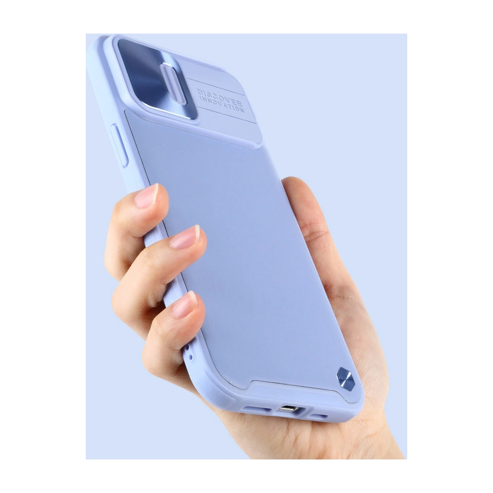 Hurtownia GSM - Etui Nillkin CamShield Leather Apple iPhone 13 Pro Max fialová - NLK608 - {ean13} - Hurt