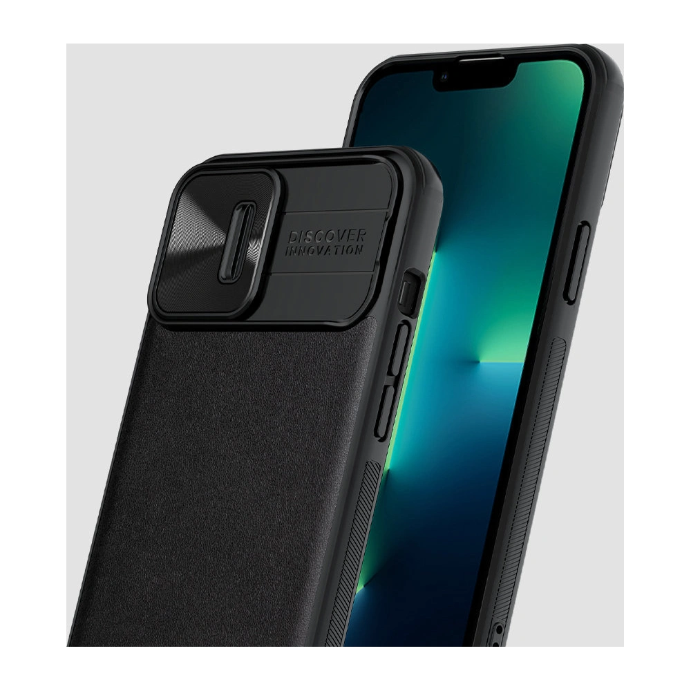 Hurtownia GSM - Etui Nillkin CamShield Leather Apple iPhone 13 Pro Max fialová - NLK608 - {ean13} - Hurt