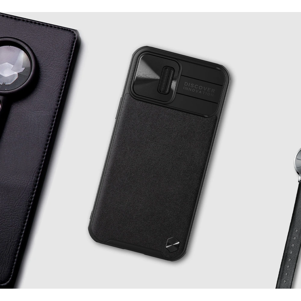 Hurtownia GSM - Etui Nillkin CamShield Leather Apple iPhone 13 Pro Max fialová - NLK608 - {ean13} - Hurt