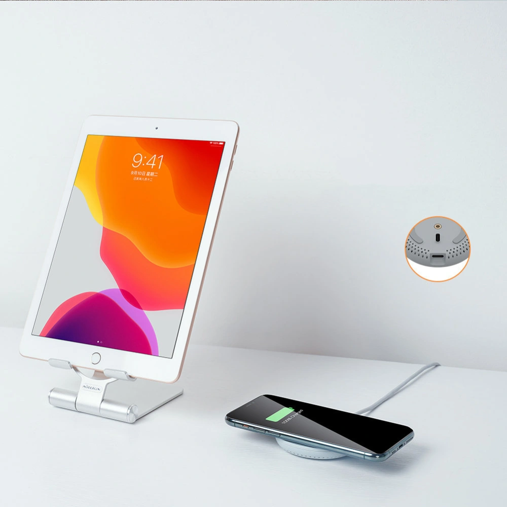 Hurtownia GSM - Vezeték nélküli töltő Nillkin PowerHold Mini Wireless Charging Stand 15W szürke - NLK609 - {ean13} - Hurt
