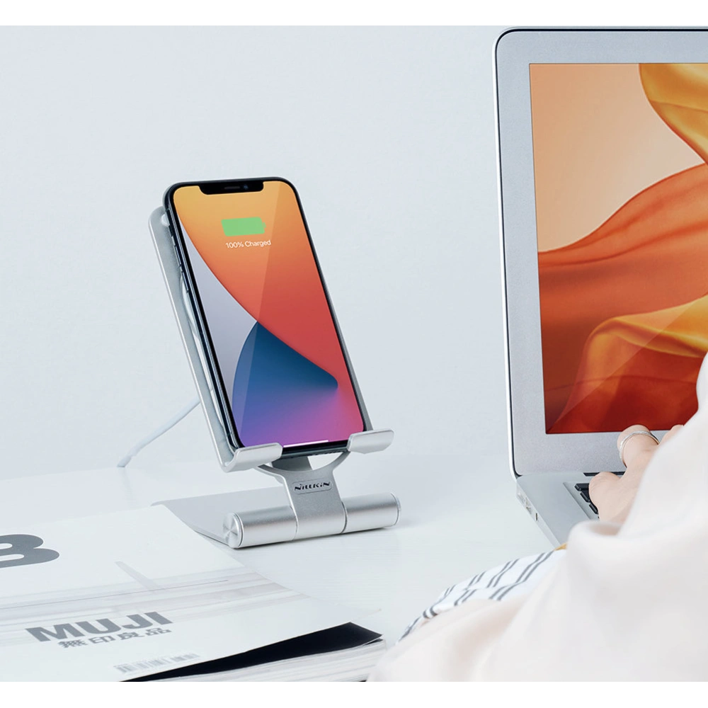 Hurtownia GSM - Vezeték nélküli töltő Nillkin PowerHold Mini Wireless Charging Stand 15W szürke - NLK609 - {ean13} - Hurt