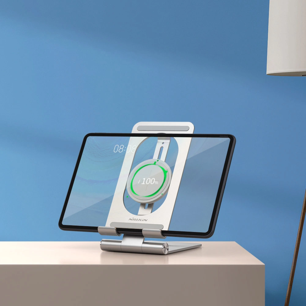 Hurtownia GSM - Kabelloses Ladegerät Nillkin PowerHold Mini Wireless Charging Stand 15W silber - NLK610 - {ean13} - Hurt
