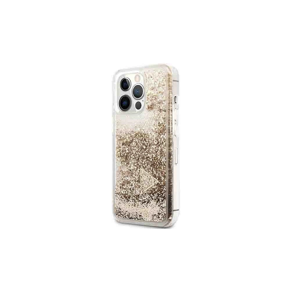 Hurtownia GSM - Etui Guess GUOHCP14LGLHFLGO Apple iPhone 14 Pro aur/gold hardcase Glitter Charms - GUE2159 - {ean13} - Hurt