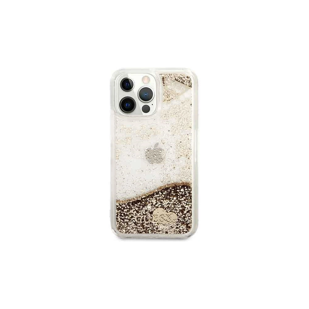 Hurtownia GSM - Etui Guess GUOHCP14LGLHFLGO Apple iPhone 14 Pro złoty/gold hardcase Glitter Charms - GUE2159 - {ean13} - Hurt