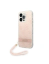 Wholesale Guess GUOHCP14LH4STP Apple iPhone 14 Pro pink hardcase 4G Print Strap - GUE2161 - {ean13} - Hurt