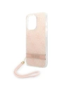 Wholesale Guess GUOHCP14LH4STP Apple iPhone 14 Pro pink hardcase 4G Print Strap - GUE2161 - {ean13} - Hurt