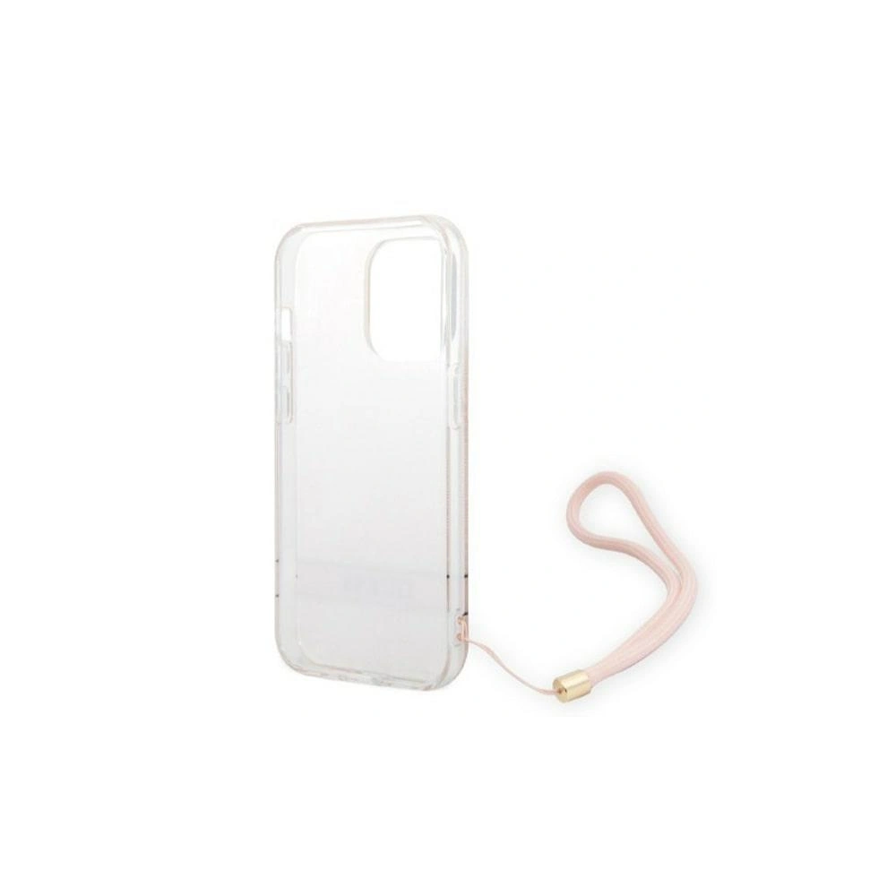 Wholesale Guess GUOHCP14LH4STP Apple iPhone 14 Pro pink hardcase 4G Print Strap - GUE2161 - {ean13} - Hurt