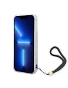 Case Guess GUOHCP14LH4STW Apple iPhone 14 Pro braun/brown hardcase 4G Print Strap