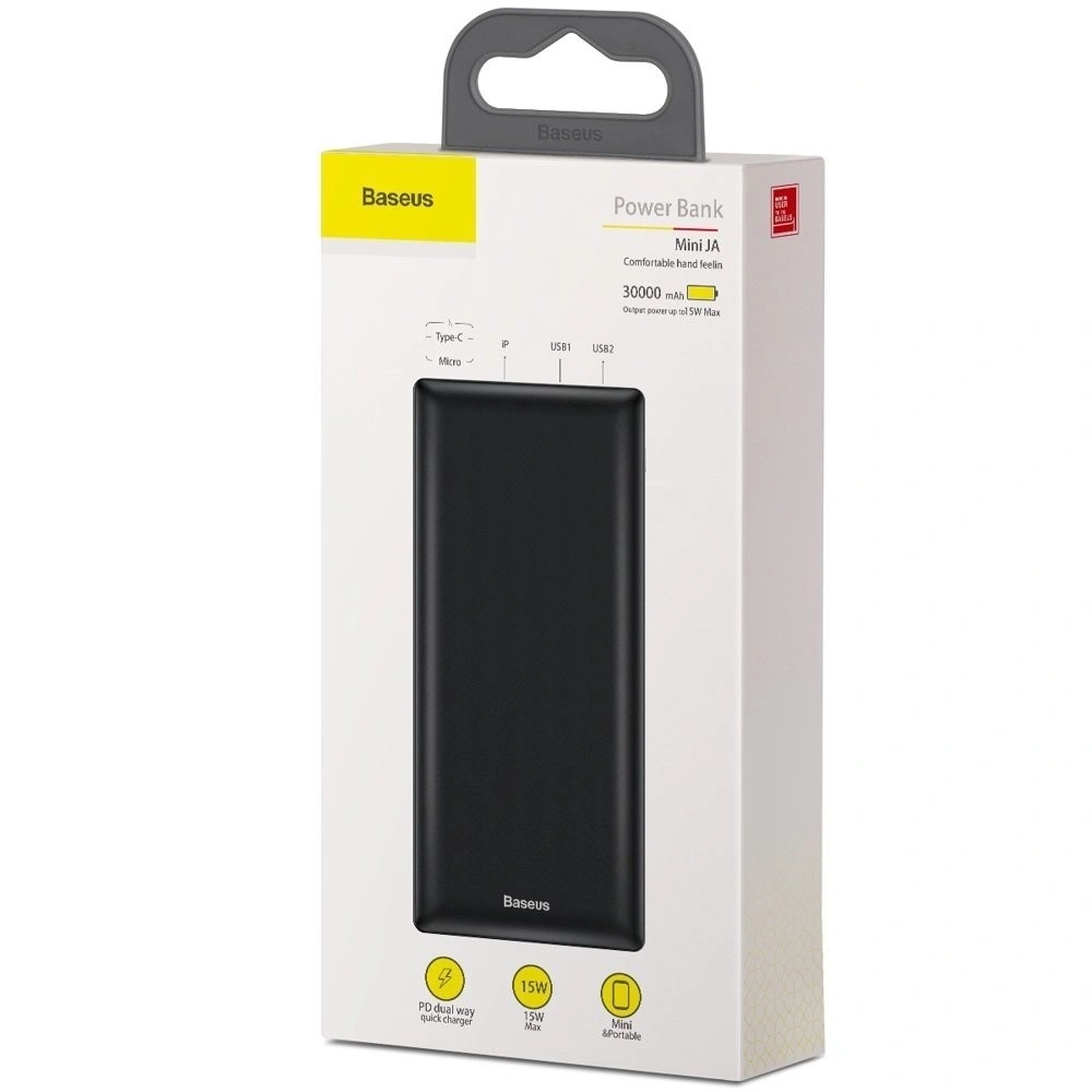 Hurtownia GSM - Powerbank Baseus Mini JA 30000mAh 2x USB 3A (černý) - BSU073BLK - {ean13} - Hurt