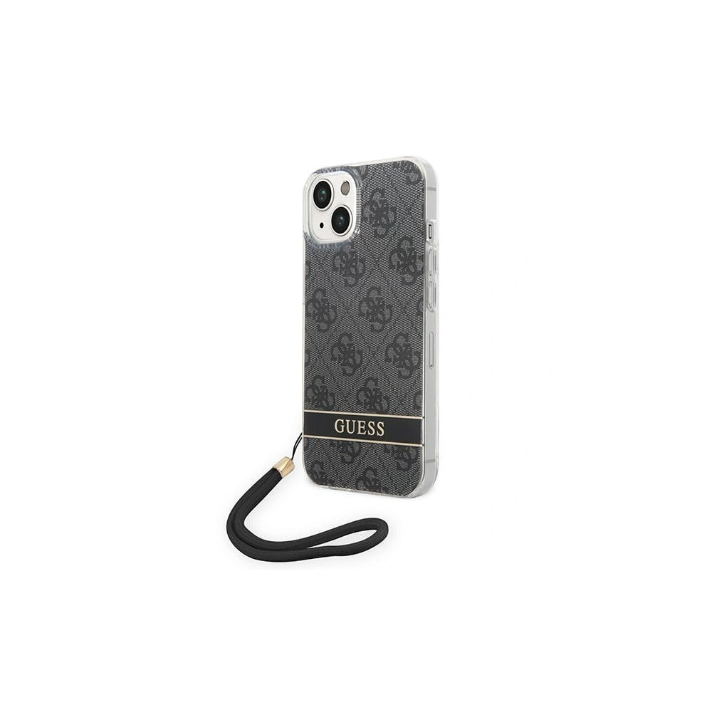 Hurtownia GSM - Etui Guess GUOHCP14MH4STK Apple iPhone 14 Plus / 15 Plus negru/black hardcase 4G Print Strap - GUE2166 - {ean13} - Hurt