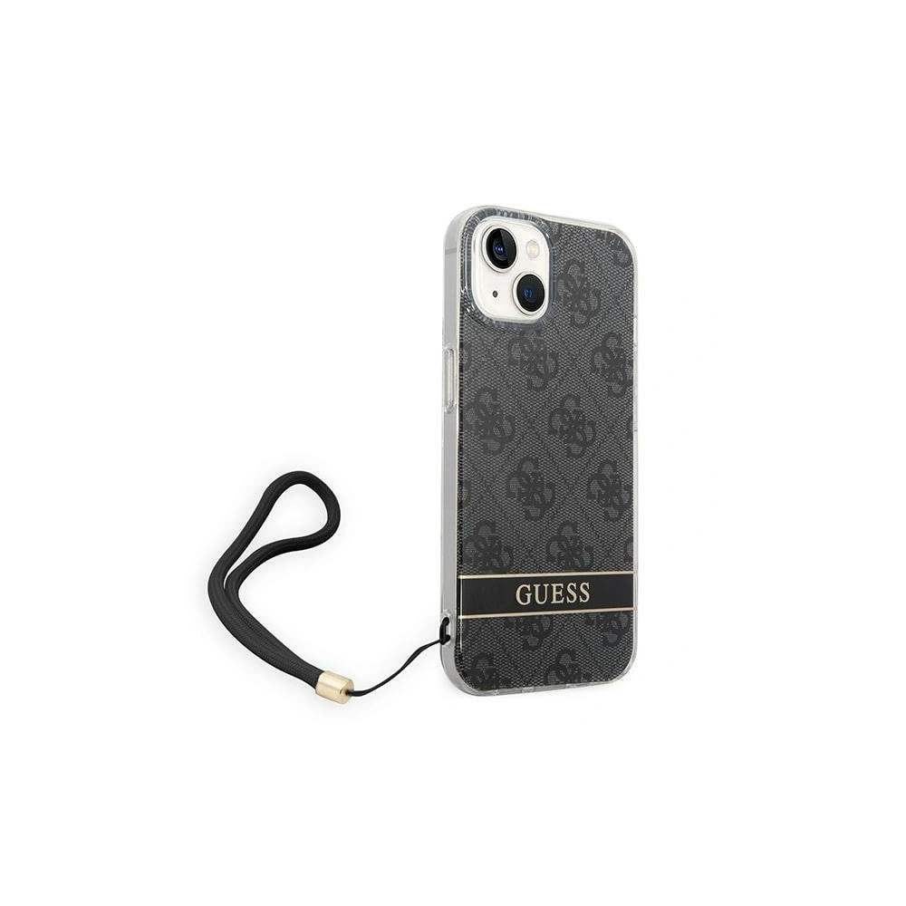 Hurtownia GSM - Etui Guess GUOHCP14MH4STK Apple iPhone 14 Plus / 15 Plus negru/black hardcase 4G Print Strap - GUE2166 - {ean13} - Hurt
