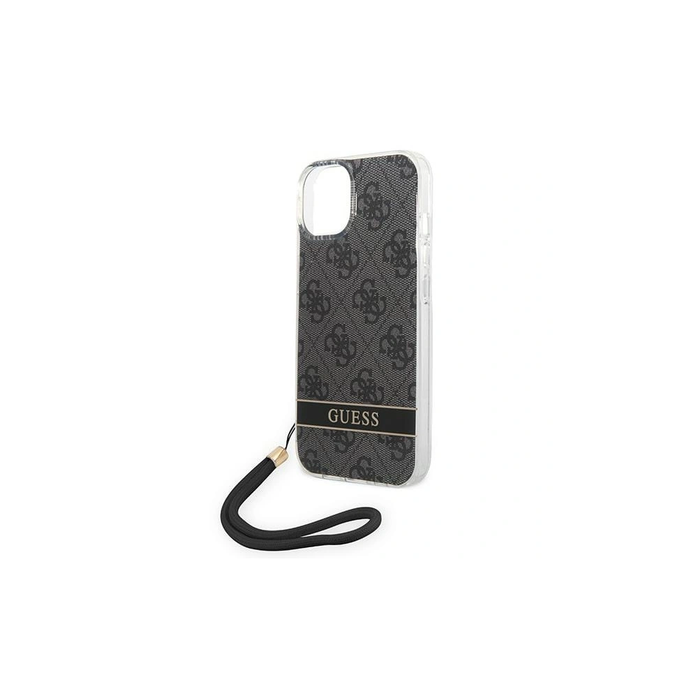 Hurtownia GSM - Etui Guess GUOHCP14MH4STK Apple iPhone 14 Plus / 15 Plus negru/black hardcase 4G Print Strap - GUE2166 - {ean13} - Hurt