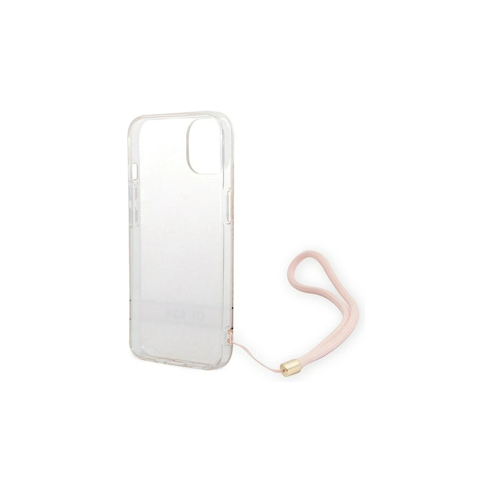 Hurtownia GSM - Etui Guess GUOHCP14MH4STP Apple iPhone 14 Plus / 15 Plus roz/roz hardcase 4G Print Strap - GUE2167 - {ean13} - Hurt