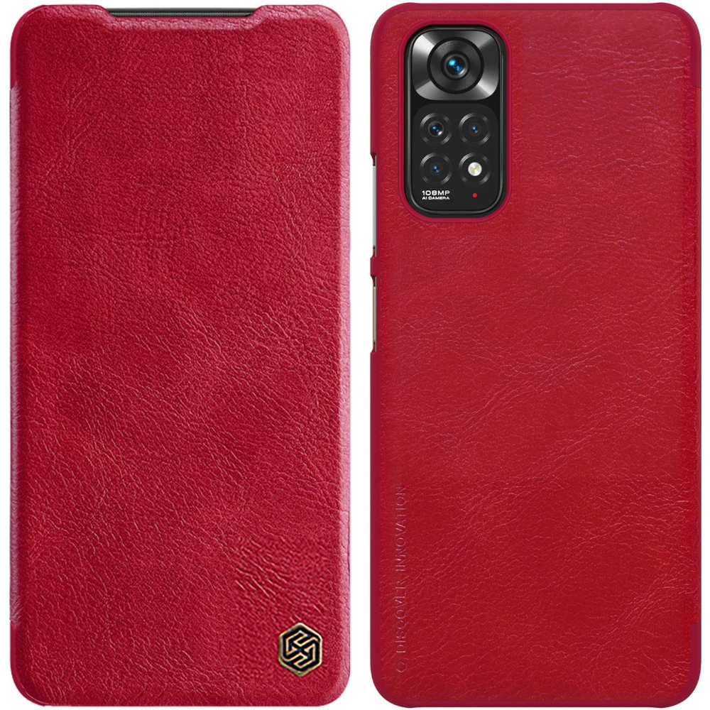 Hurtownia GSM - Etui Nillkin Qin Xiaomi Redmi Note 11/11S roșu - NLK629 - {ean13} - Hurt