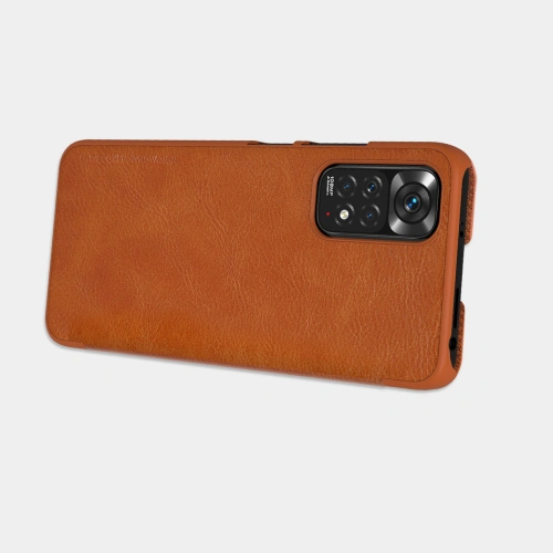 Etui Nillkin Qin Xiaomi Redmi Note 11/11S brązowy