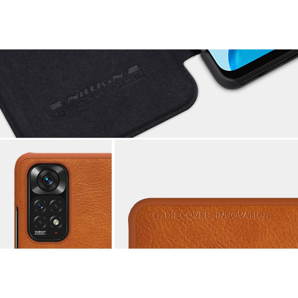 Hurtownia GSM - Etui Nillkin Qin Xiaomi Redmi Note 11/11S maro - NLK630 - {ean13} - Hurt