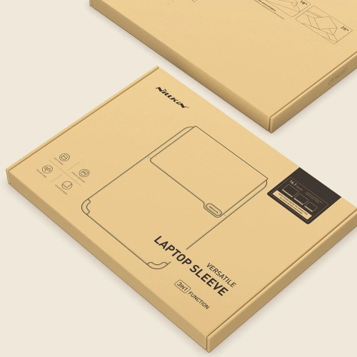 Etui Nillkin Versatile Laptop Sleeve 3w1 Apple MacBook Pro 14" 2021-2025 (M1/M2/M3/M4/M5) czarno-biały