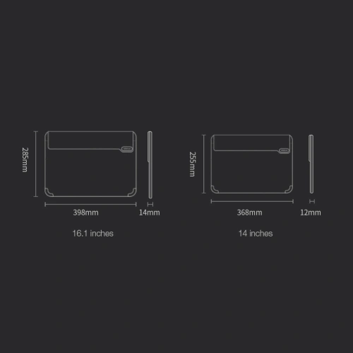 Etui Nillkin Versatile Laptop Sleeve 2in1 Apple MacBook Pro 14" 2021-2025 (M1/M2/M3/M4/M5) czarny