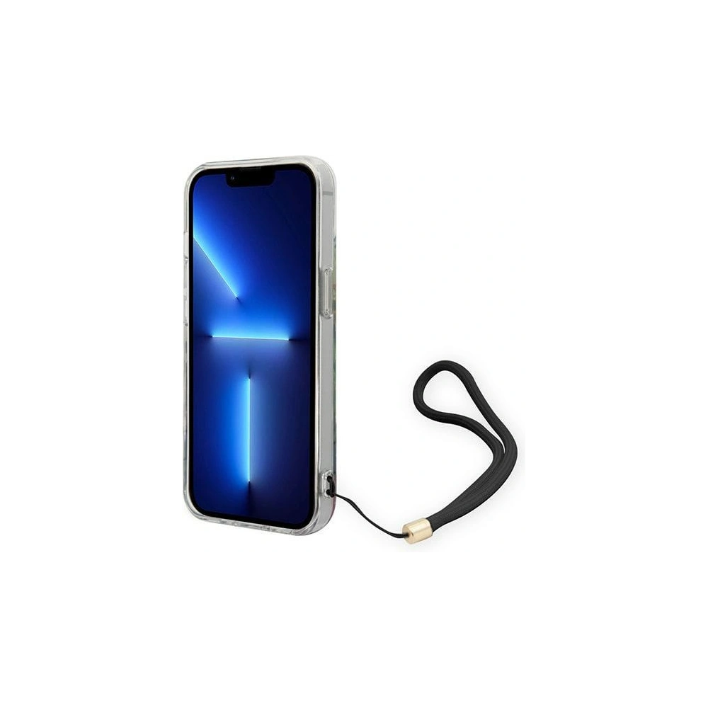 Hurtownia GSM - Etui Guess GUOHCP14MHFLSB Apple iPhone 14 Plus / 15 Plus modrý/blue hardcase Flower Strap - GUE2169 - {ean13} - Hurt