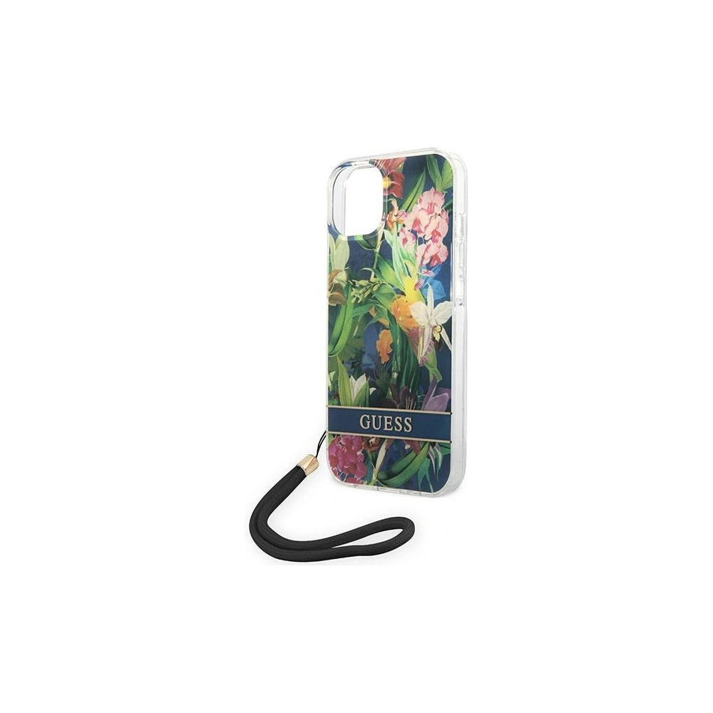 Hurtownia GSM - Etui Guess GUOHCP14MHFLSB Apple iPhone 14 Plus / 15 Plus modrý/blue hardcase Flower Strap - GUE2169 - {ean13} - Hurt