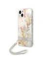 Etui Guess GUOHCP14MHFLSU Apple iPhone 14 Plus / 15 Plus fialové/purple hardcase Flower Strap