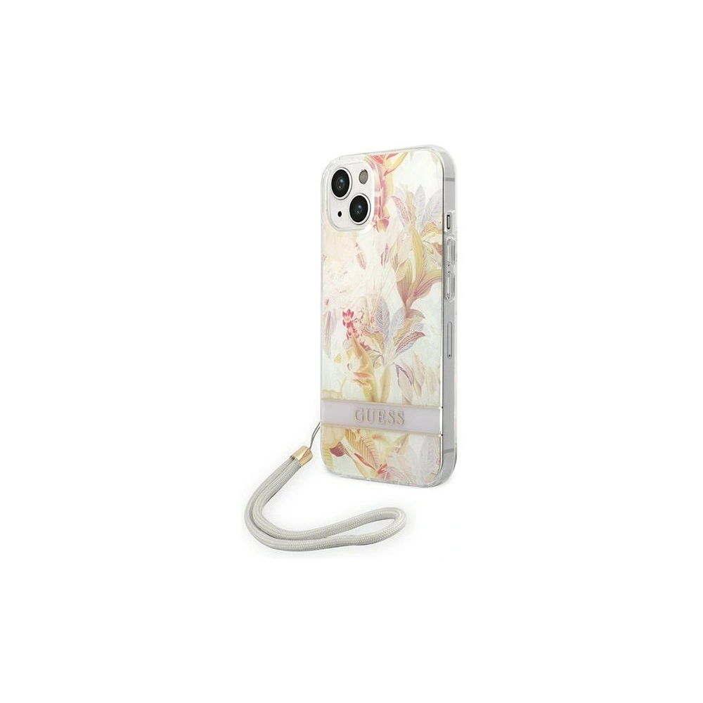Hurtownia GSM - Etui Guess GUOHCP14MHFLSU Apple iPhone 14 Plus / 15 Plus fialové/purple hardcase Flower Strap - GUE2170 - {ean13} - Hurt