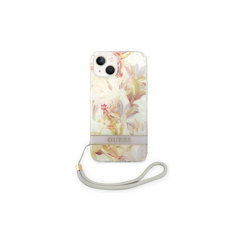 Hurtownia GSM - Etui Guess GUOHCP14MHFLSU Apple iPhone 14 Plus / 15 Plus fialové/purple hardcase Flower Strap - GUE2170 - {ean13} - Hurt