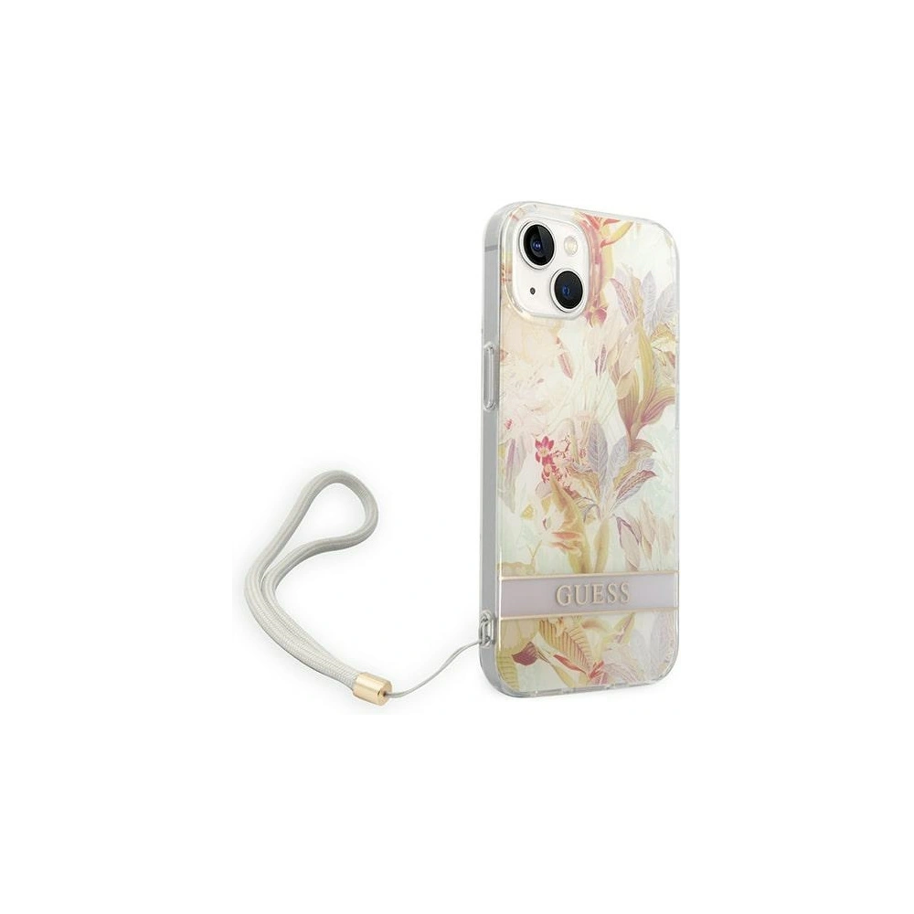 Hurtownia GSM - Etui Guess GUOHCP14MHFLSU Apple iPhone 14 Plus / 15 Plus fioletowy/purple hardcase Flower Strap - GUE2170 - {ean13} - Hurt