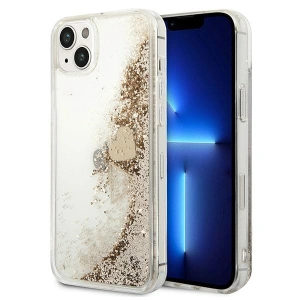 Etui Guess GUOHCP14SGLHFLGO Apple iPhone 14 zlatý/gold hardcase Glitter Charms