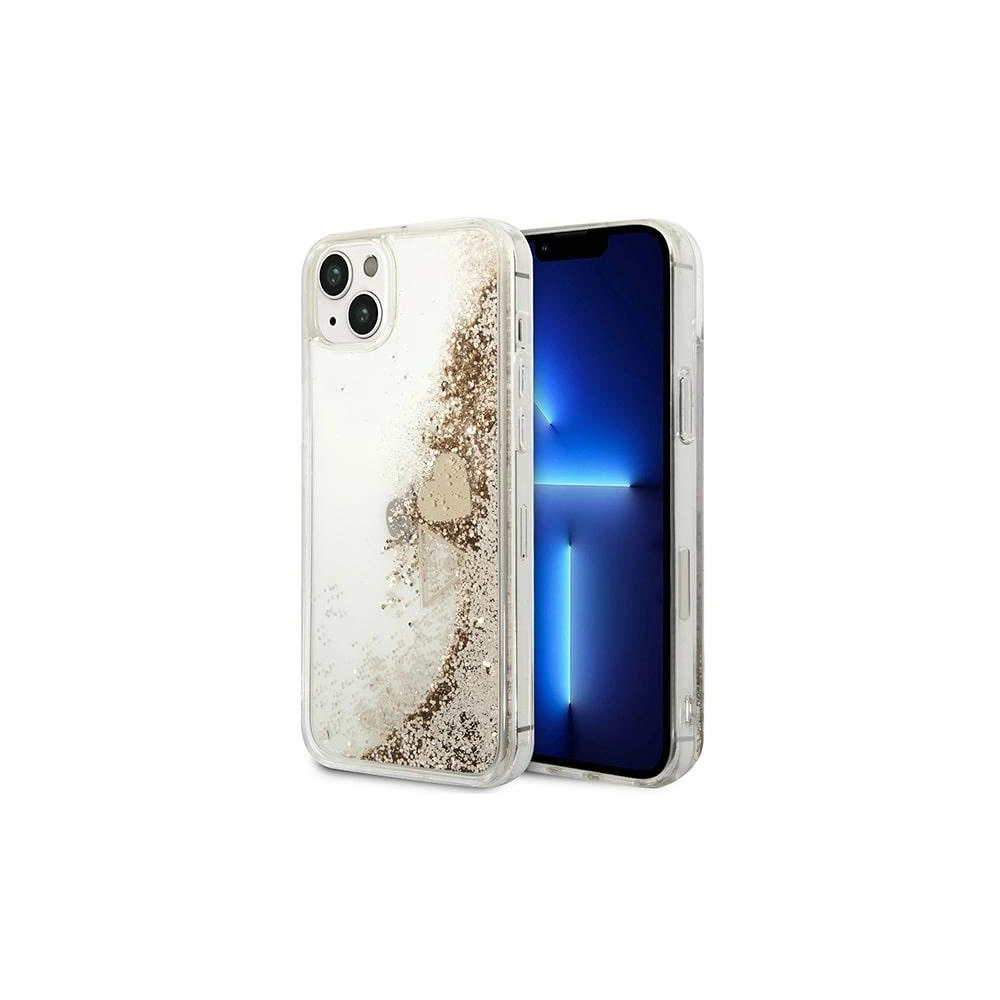 Hurtownia GSM - Etui Guess GUOHCP14SGLHFLGO Apple iPhone 14 aur/gold hardcase Glitter Charms - GUE2171 - {ean13} - Hurt