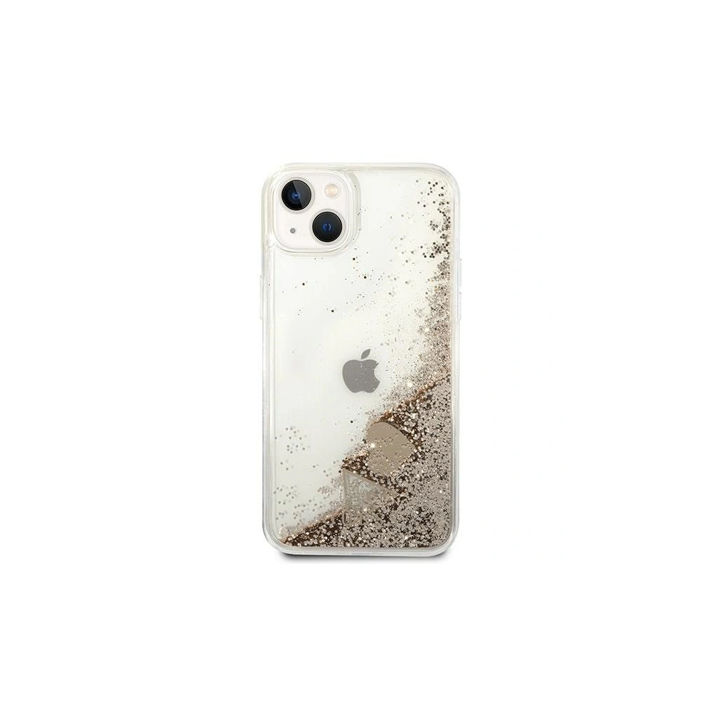 Hurtownia GSM - Etui Guess GUOHCP14SGLHFLGO Apple iPhone 14 zlatý/gold hardcase Glitter Charms - GUE2171 - {ean13} - Hurt