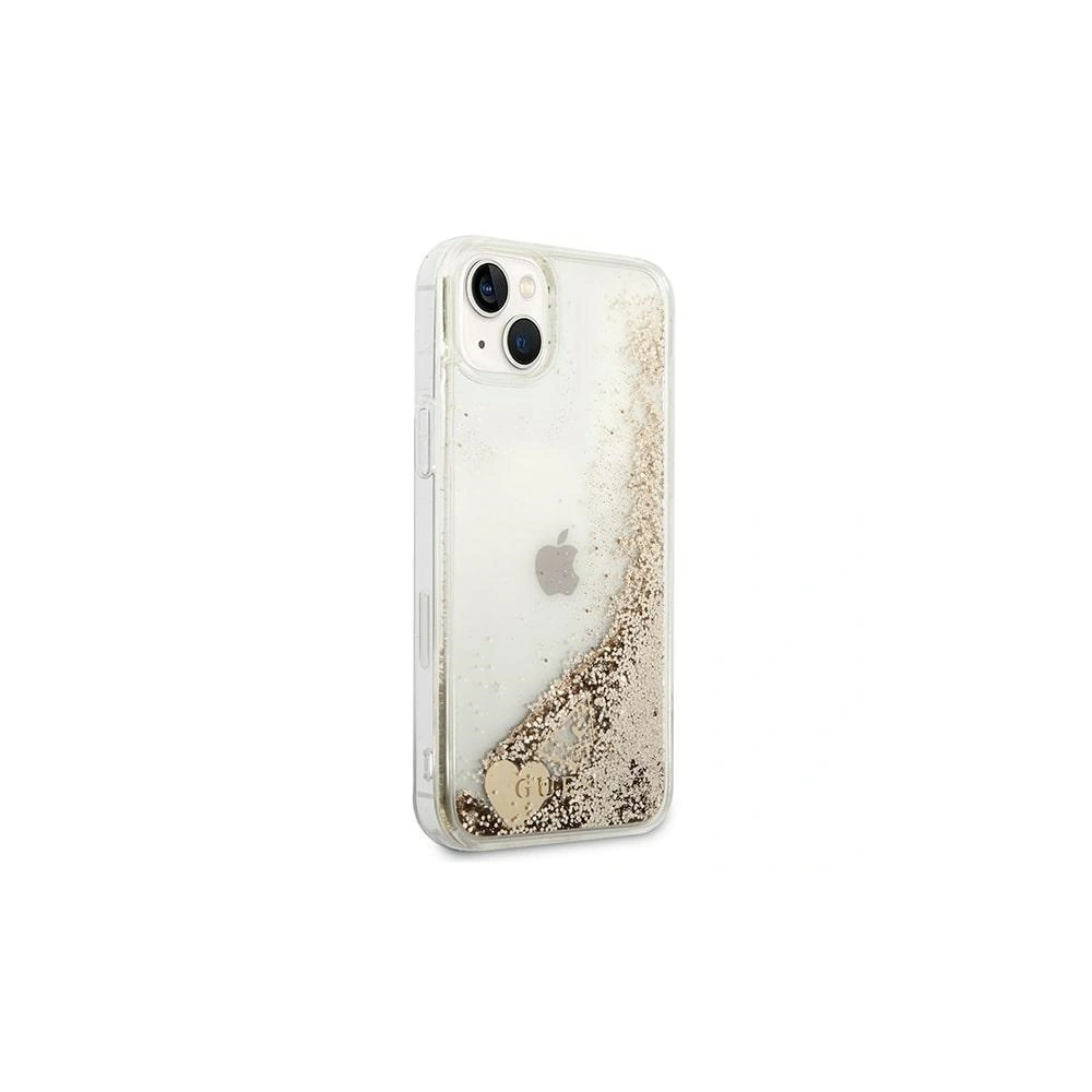 Hurtownia GSM - Etui Guess GUOHCP14SGLHFLGO Apple iPhone 14 zlatý/gold hardcase Glitter Charms - GUE2171 - {ean13} - Hurt