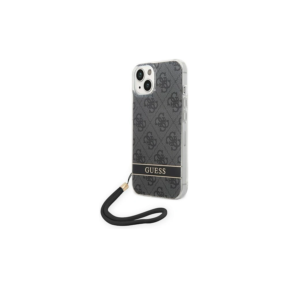 Hurtownia GSM - Etui Guess GUOHCP14SH4STK Apple iPhone 14 negru/black hardcase 4G Print Strap - GUE2172 - {ean13} - Hurt