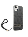 Hurtownia GSM - Etui Guess GUOHCP14SH4STK Apple iPhone 14 fekete/black hardcase 4G Print Strap - GUE2172 - {ean13} - Hurt