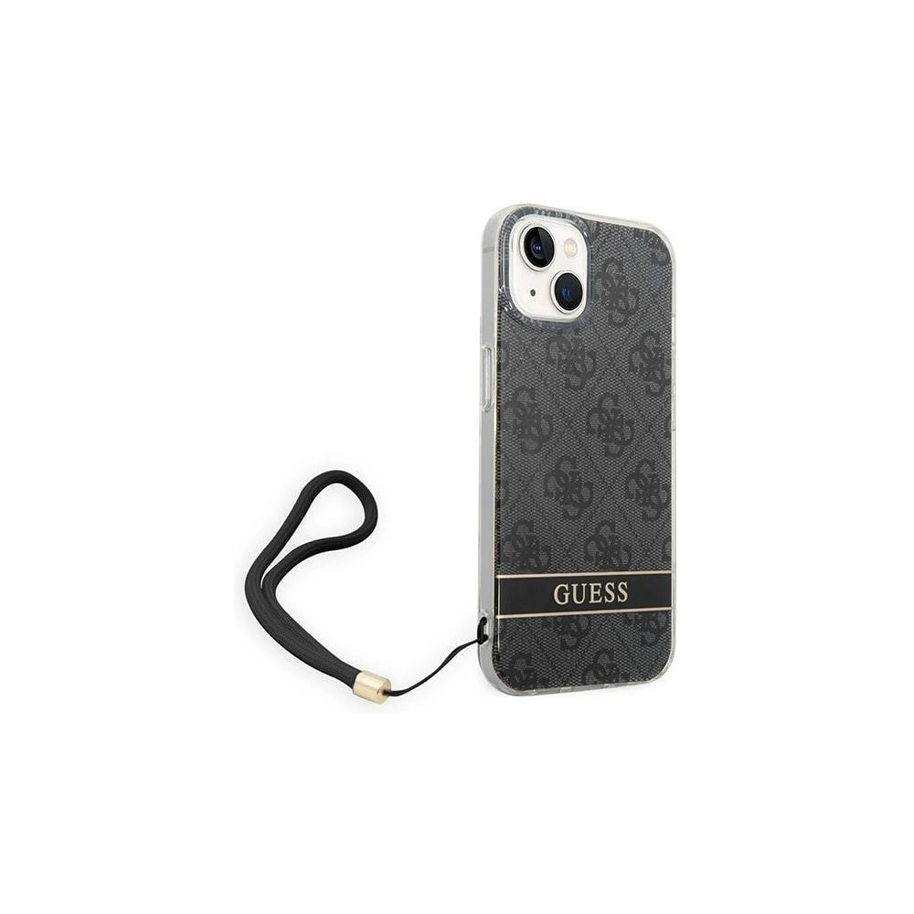 Hurtownia GSM - Etui Guess GUOHCP14SH4STK Apple iPhone 14 negru/black hardcase 4G Print Strap - GUE2172 - {ean13} - Hurt
