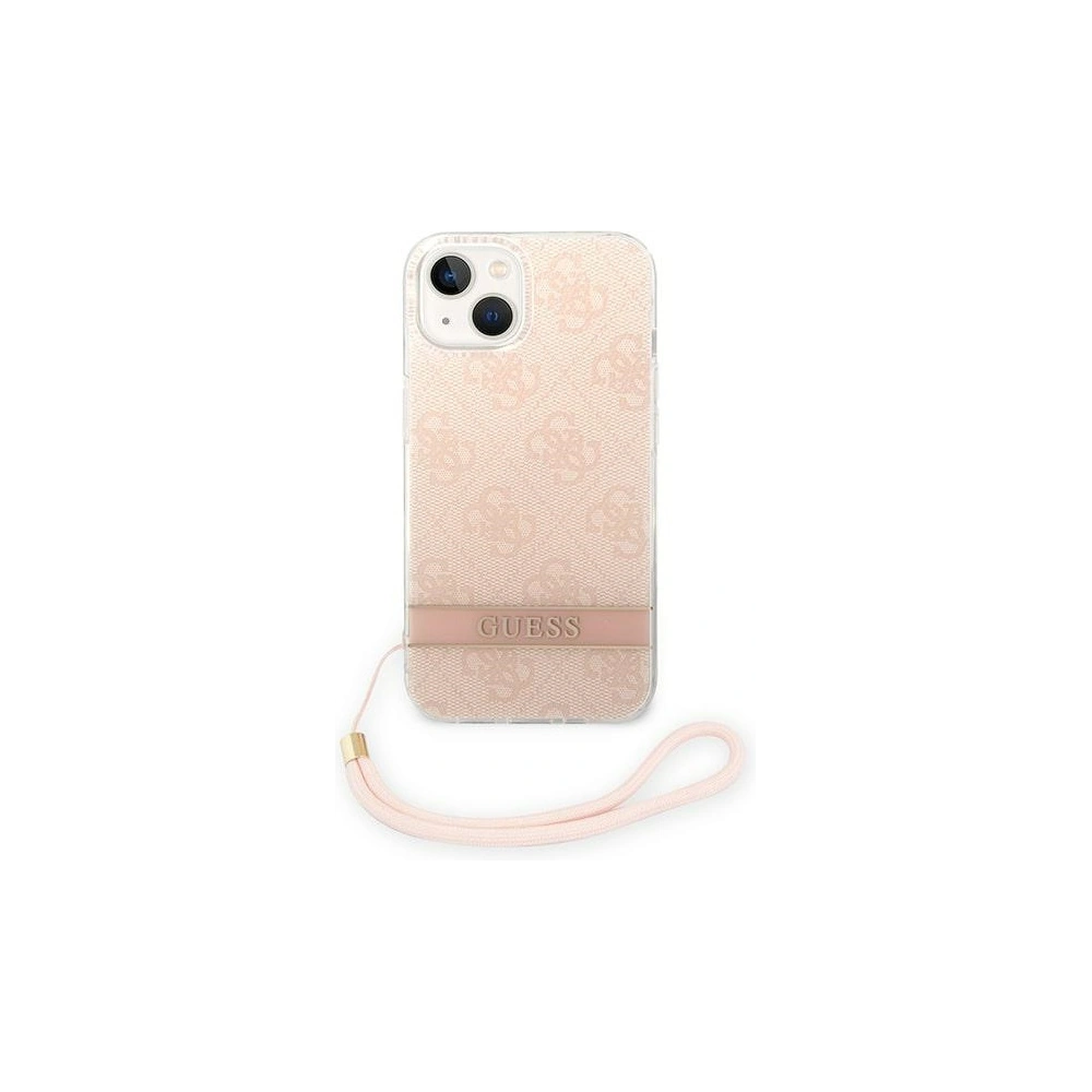 Hurtownia GSM - Etui Guess GUOHCP14SH4STP Apple iPhone 14 roz/pink hardcase 4G Print Strap - GUE2173 - {ean13} - Hurt