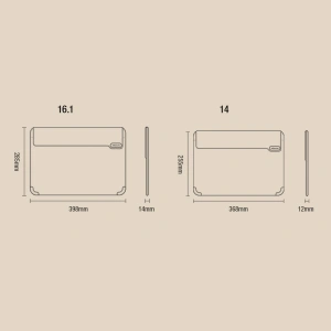 Hurtownia GSM - Etui Nillkin Versatile Laptop Sleeve 2w1 Apple MacBook 16 inch negru-alb - NLK638 - {ean13} - Hurt