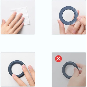 Aufkleber Nillkin SnapHold MagSafe schwarz