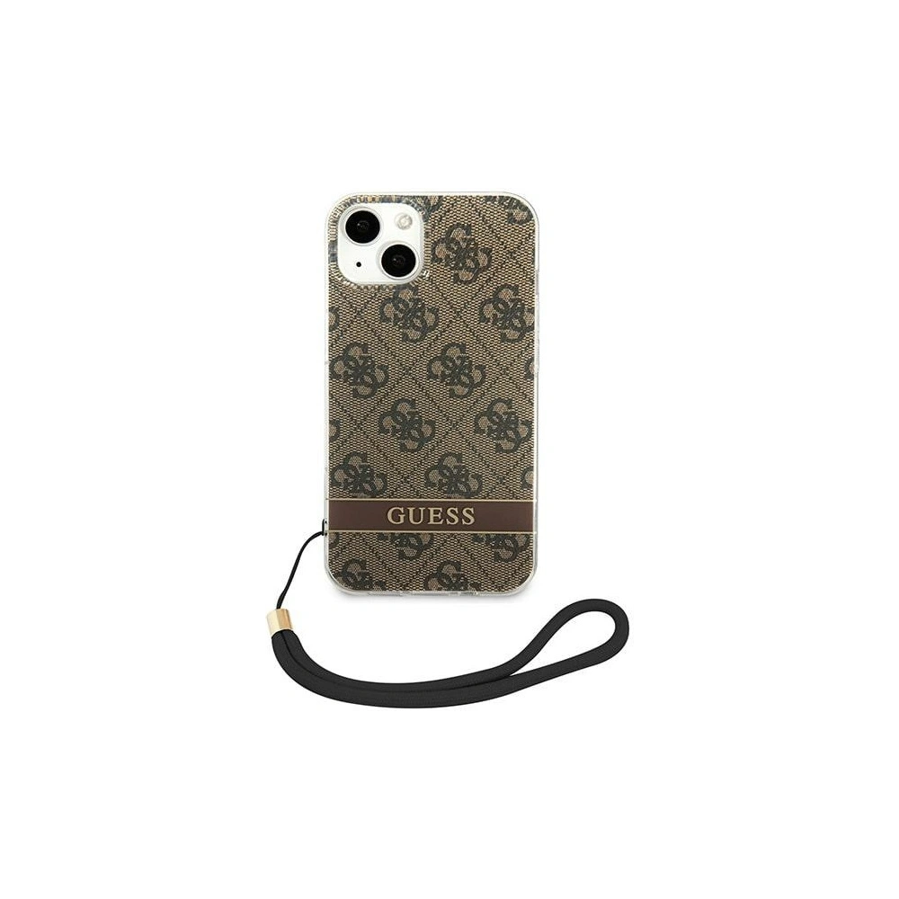 Hurtownia GSM - Etui Guess GUOHCP14SH4STW Apple iPhone 14 maro/brown hardcase 4G Print Strap - GUE2174 - {ean13} - Hurt