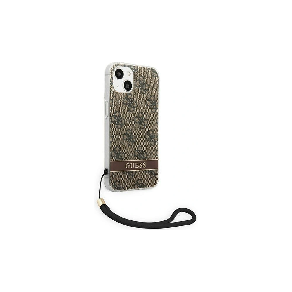 Hurtownia GSM - Etui Guess GUOHCP14SH4STW Apple iPhone 14 maro/brown hardcase 4G Print Strap - GUE2174 - {ean13} - Hurt