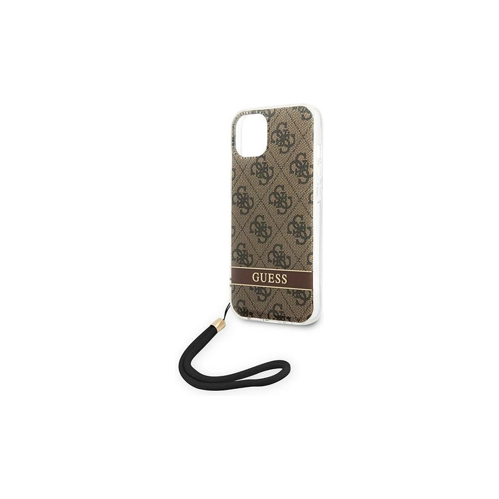 Hurtownia GSM - Etui Guess GUOHCP14SH4STW Apple iPhone 14 maro/brown hardcase 4G Print Strap - GUE2174 - {ean13} - Hurt