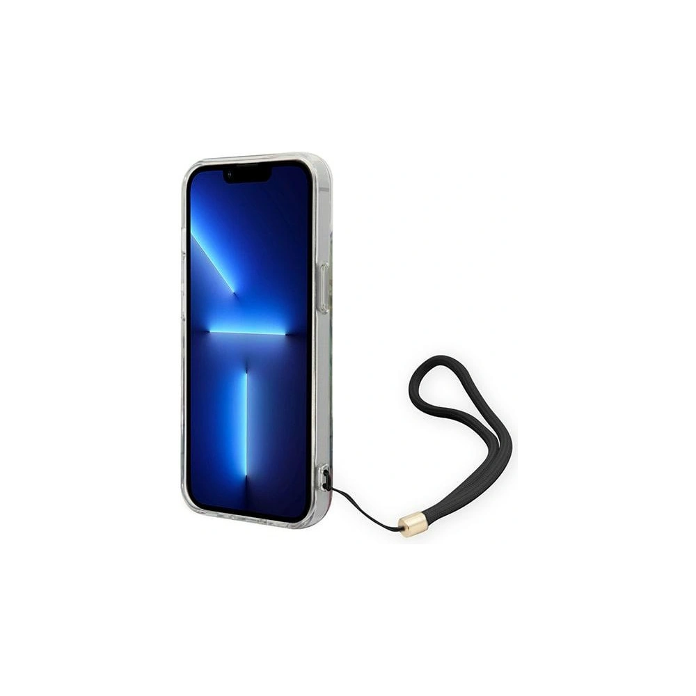 Hurtownia GSM - Etui Guess GUOHCP14SHFLSB Apple iPhone 14 albastru/blue hardcase Flower Strap - GUE2175 - {ean13} - Hurt
