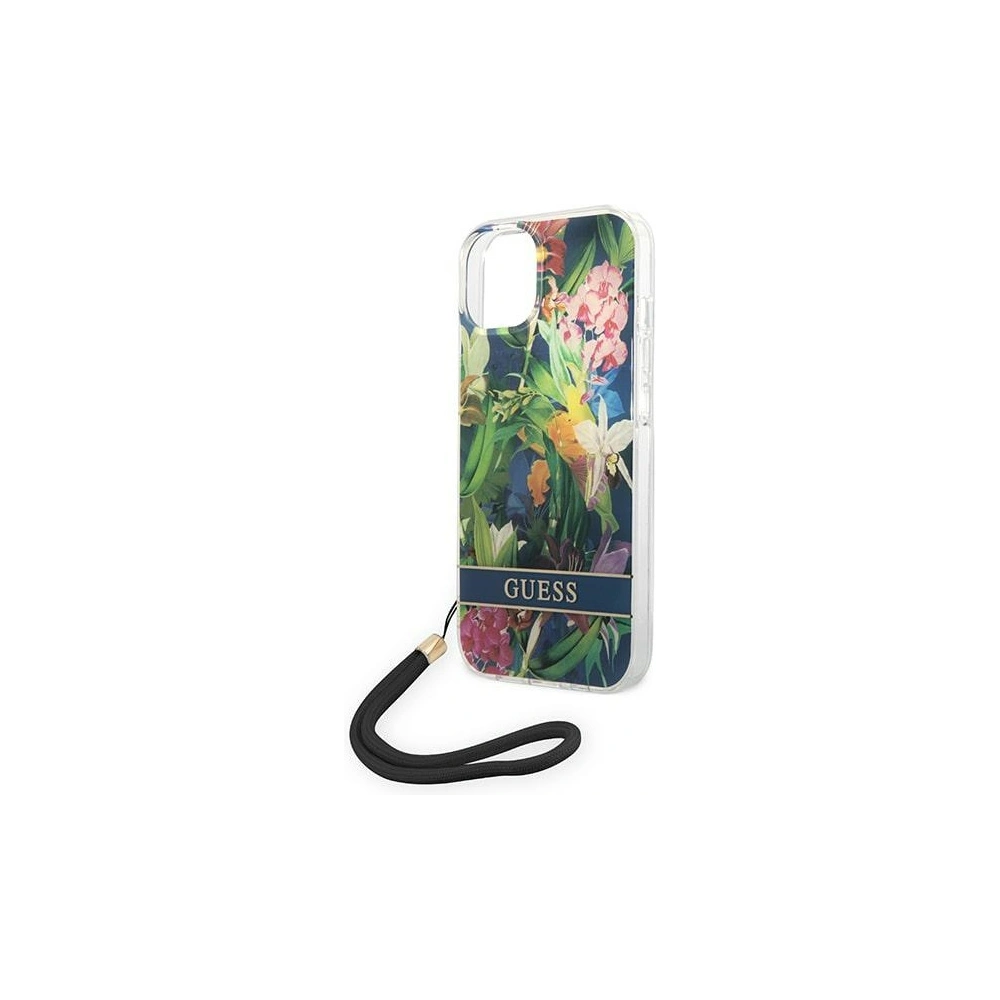 Hurtownia GSM - Etui Guess GUOHCP14SHFLSB Apple iPhone 14 albastru/blue hardcase Flower Strap - GUE2175 - {ean13} - Hurt