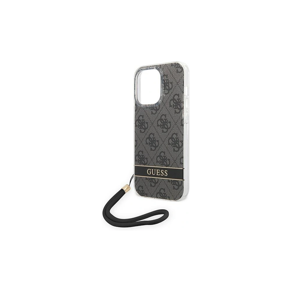 Hurtownia GSM - Etui Guess GUOHCP14XH4STK Apple iPhone 14 Pro Max černý/black hardcase 4G Print Strap - GUE2178 - {ean13} - Hurt
