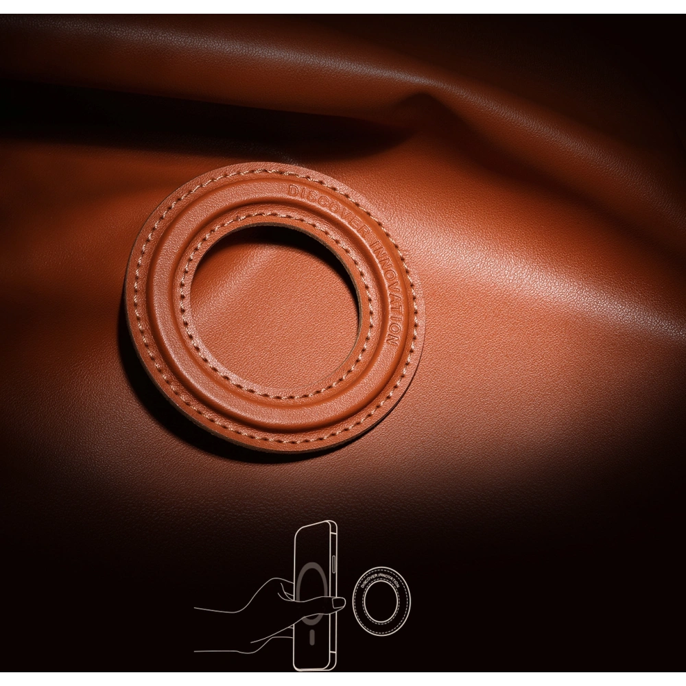 Hurtownia GSM - Naklejka Nillkin SnapHold Vegan Leather MagSafe szary - NLK650 - {ean13} - Hurt